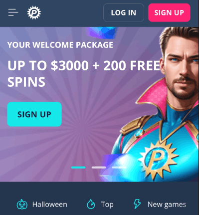 Platin Casino Login Bildschirm mit beliebten Slot-Spielen auf dem Desktop und Smartphone